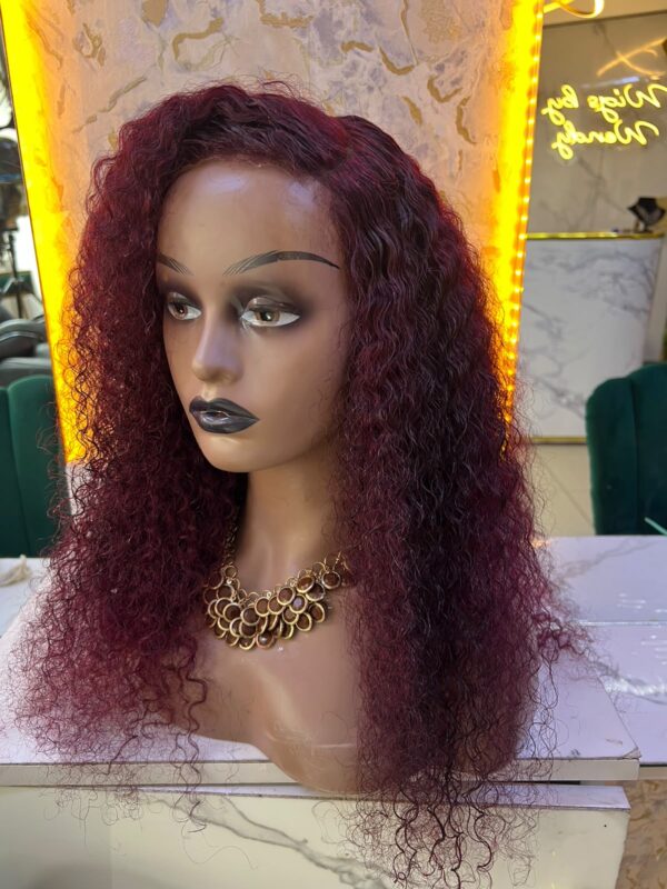 Full frontal human hair watercurl 99j