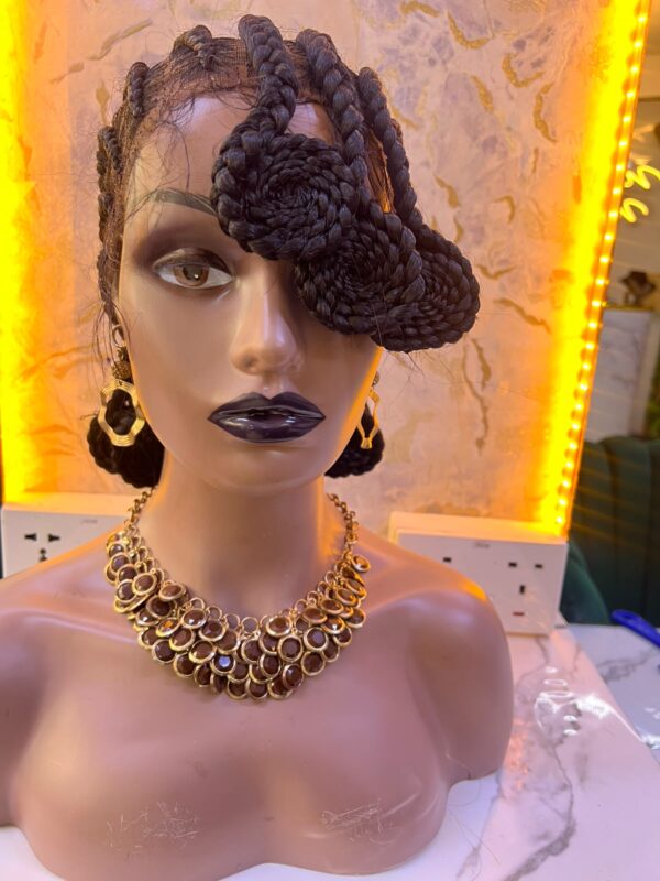 Full Lace Braided Wig (Black)