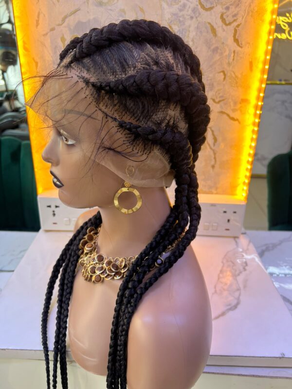 Full Lace Conrow Wig (Black)