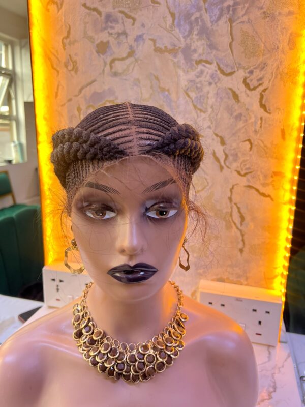 Full Lace Conrow Wig (Black)